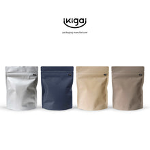 Load image into Gallery viewer, SoftTouch Aluminum Foil Stand-Up Coffee Pouch with Valve/50 Bags