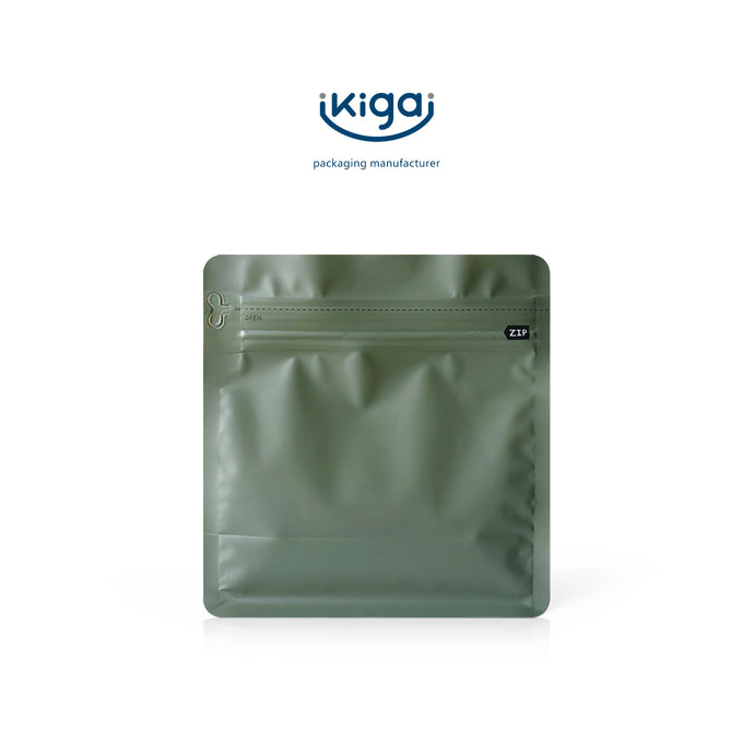 Flat Bottom Pouch with Zipper & Valve/50 Bags