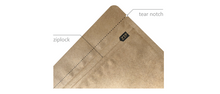Load image into Gallery viewer, Natural Kraft Paper Stand up Zipper Pouch with Valve